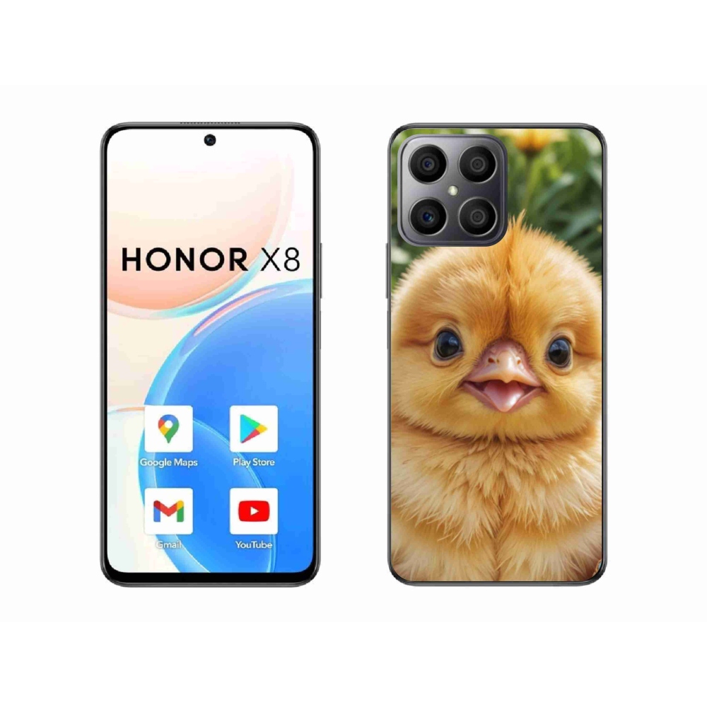 Zselés borítás mmCase a Honor X8-hoz - boldog csaj
