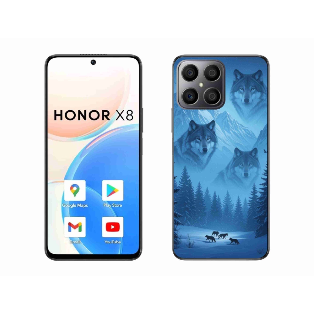 Zselés borítás mmCase a Honor X8-hoz - farkas csomag