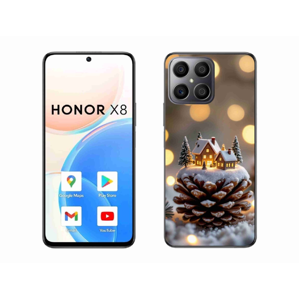 Zselés borítás mmCase a Honor X8-hoz - téli falu