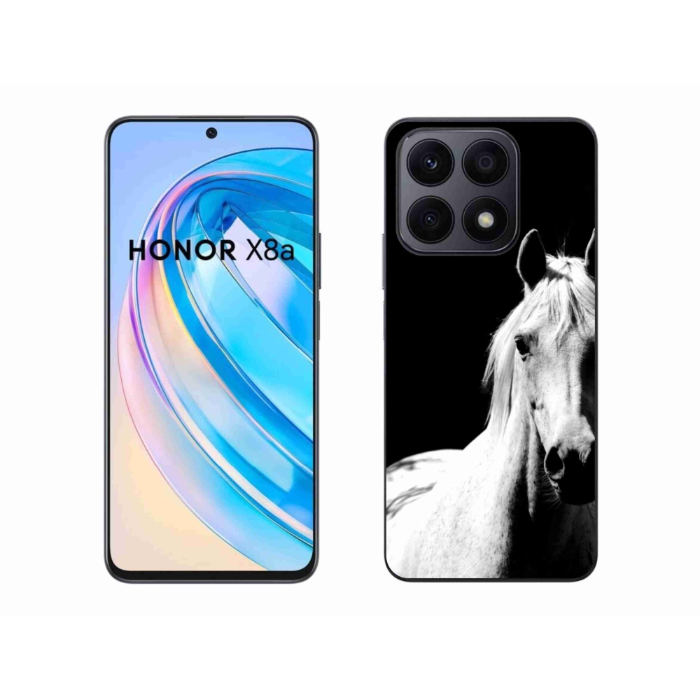 Zselés borítás mmCase a Honor X8a számára - fehér ló 5