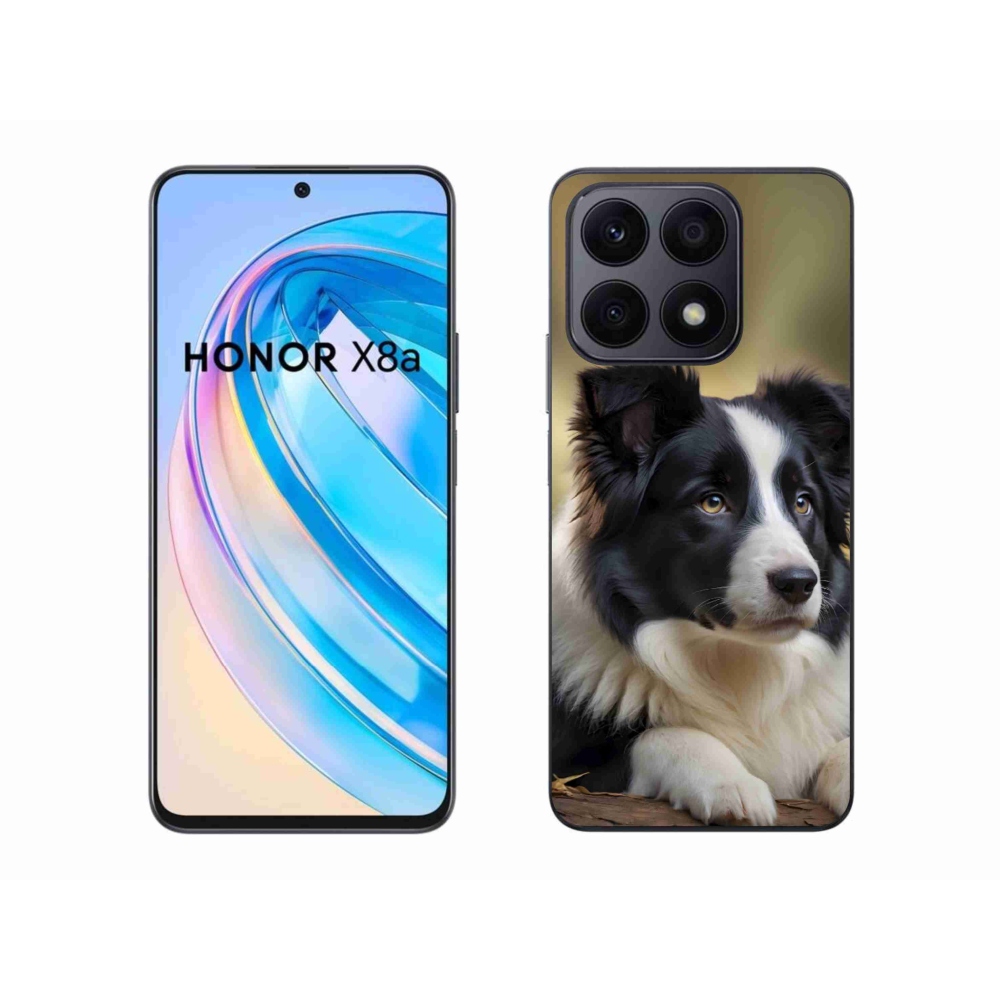 Zselés borító mmCase a Honor X8a számára - border colie 2