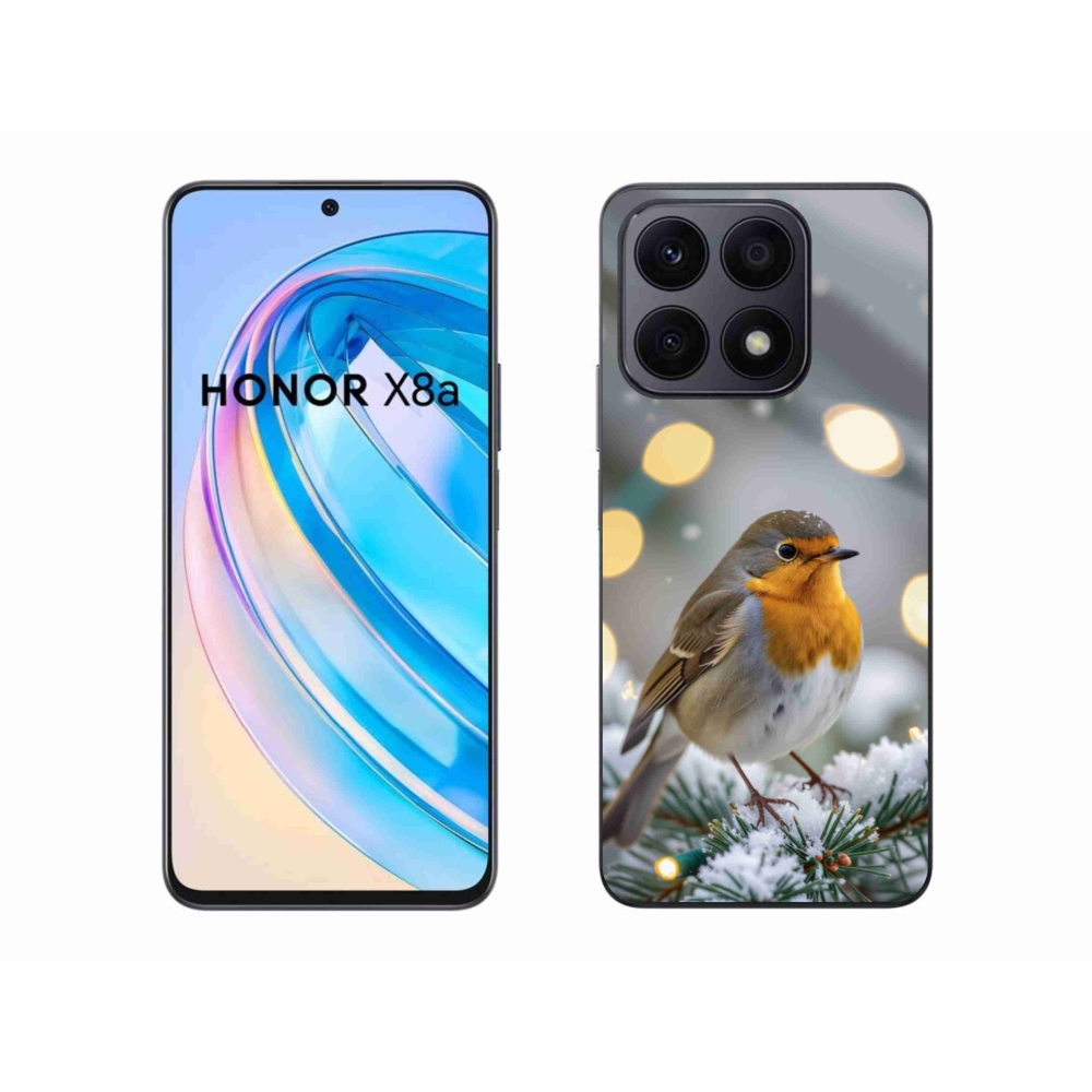 Zselés borítás mmCase a Honor X8a számára - télen pirulva
