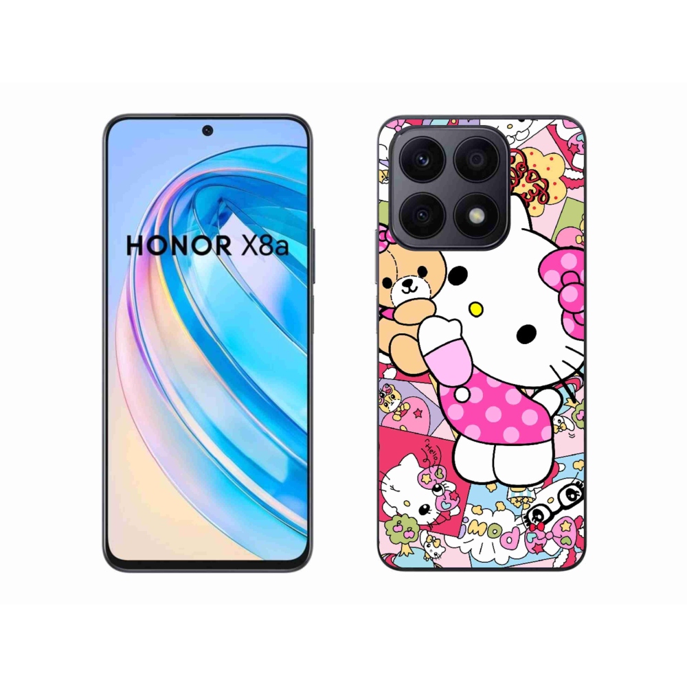 Gél borítás mmCase a Honor X8a számára - aranyos cica