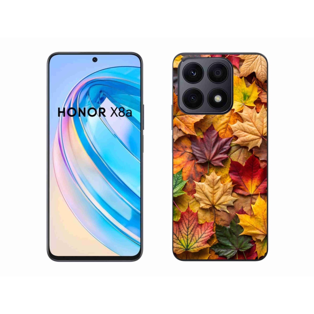 Zselés borítás mmCase a Honor X8a készülékhez - juharlevelek 2