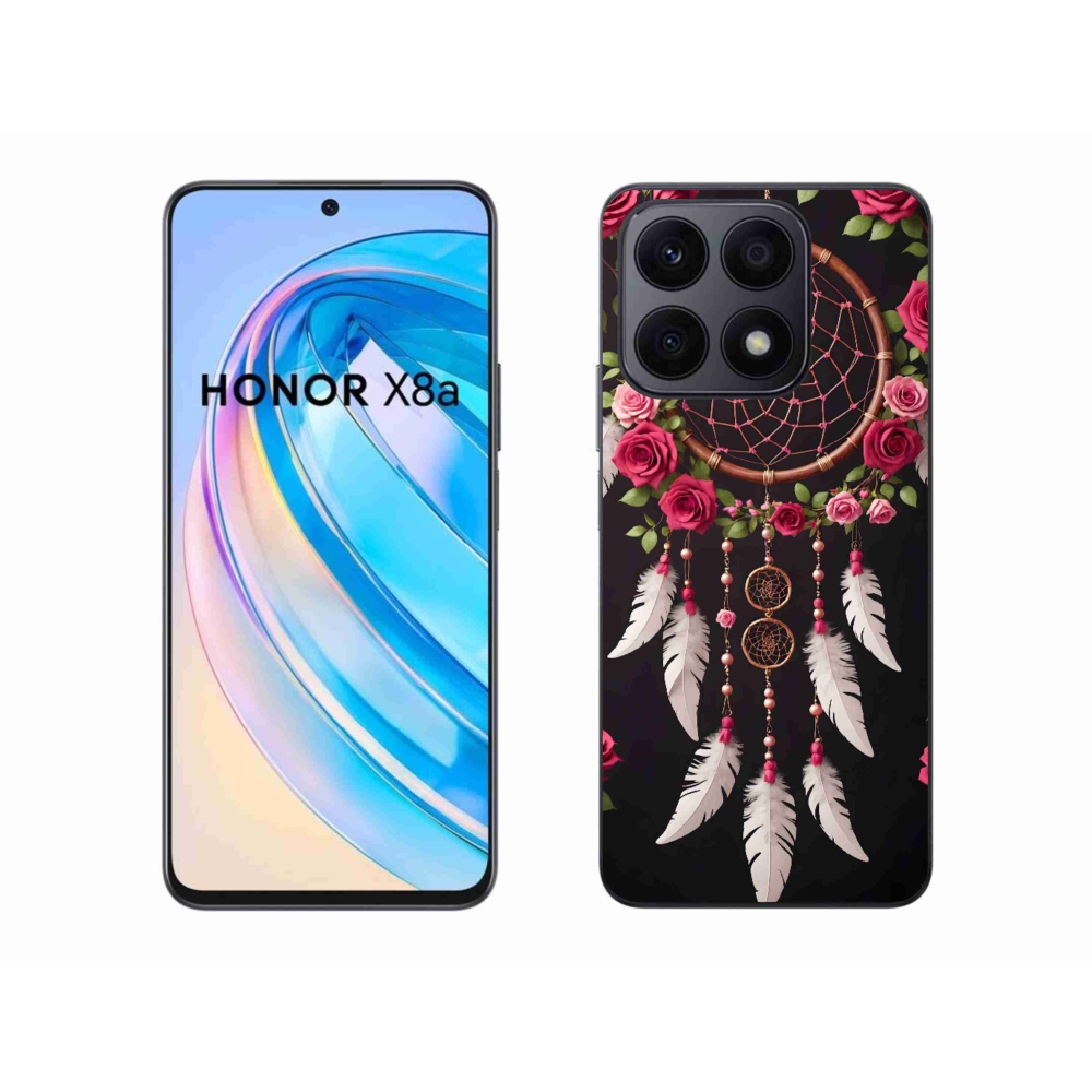 Gél borítás mmCase a Honor X8a számára - álomfogó rózsákkal