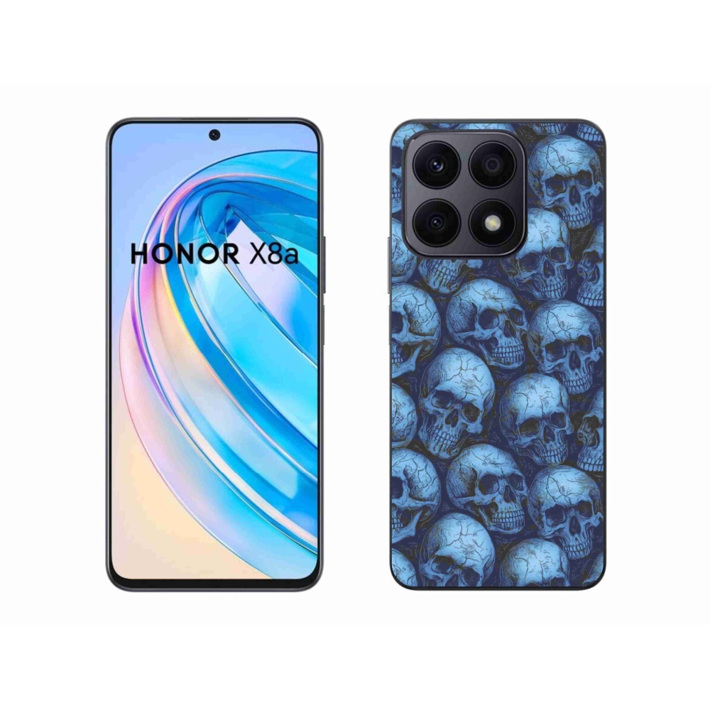 Zselés borítás mmCase a Honor X8a készülékhez - koponyák