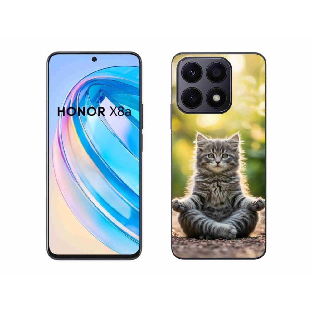 Gél borítás mmCase a Honor X8a készülékhez - meditáló cica