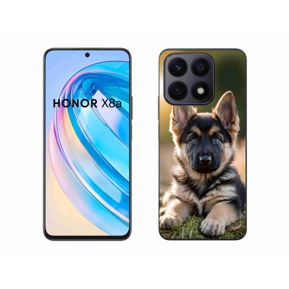 Zselés borítás mmCase a Honor X8a számára - Német juhászkutya a természetben