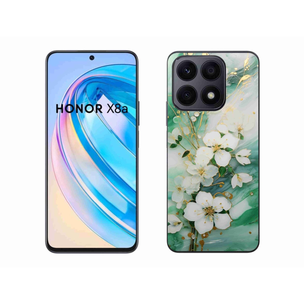 Gél borító mmCase a Honor X8a számára - finom virágok