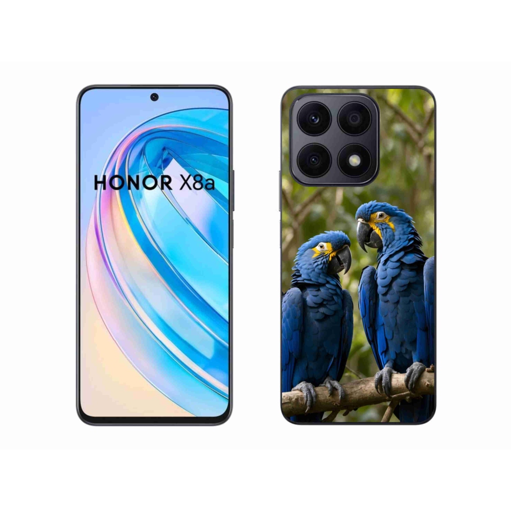 Zselés borítás mmCase a Honor X8a készülékhez - papagáj duo