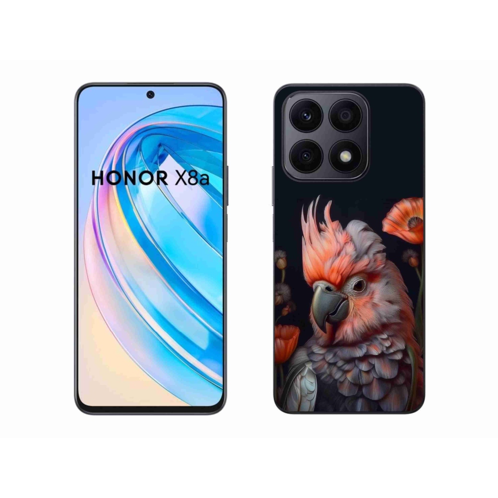 Gél borítás mmCase a Honor X8a készülékhez - papagáj kakadu színekben