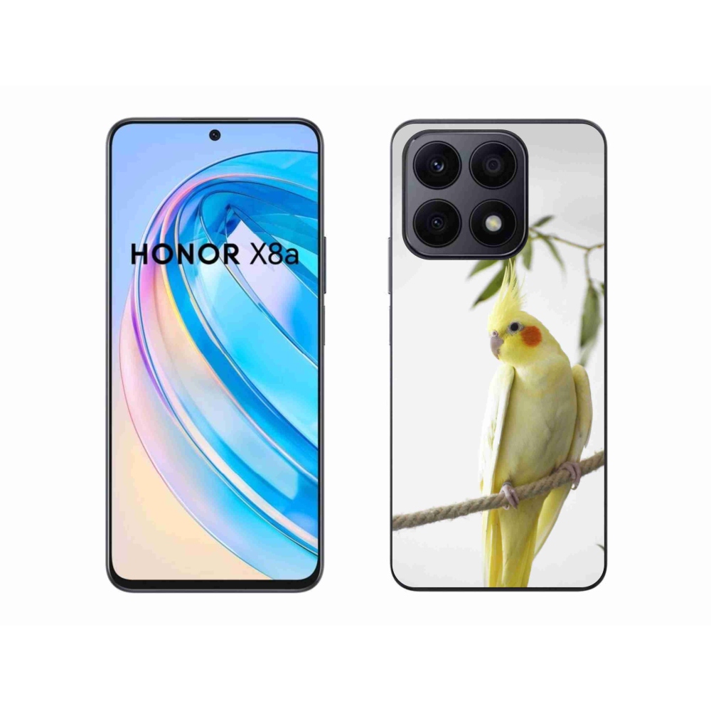 Gél borítás mmCase a Honor X8a számára - papagáj korela chocholatá
