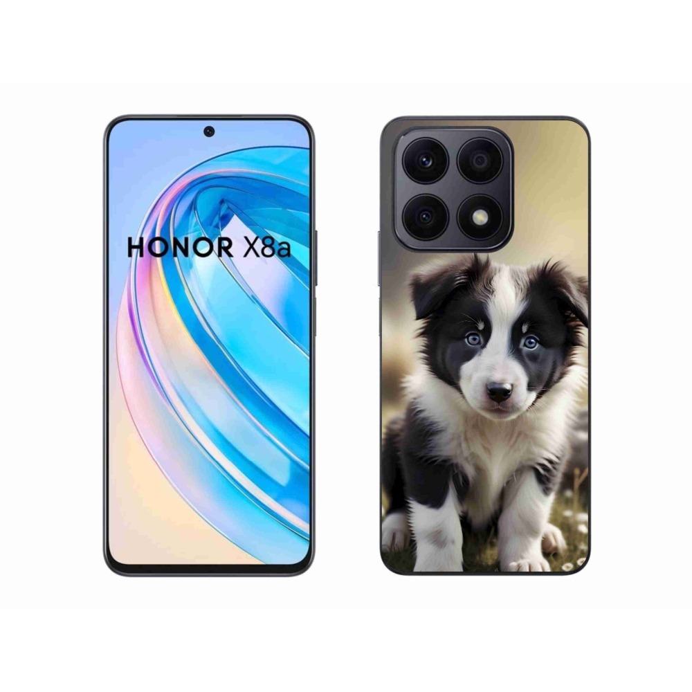Zselés borítás mmCase a Honor X8a számára - aranyos border collie