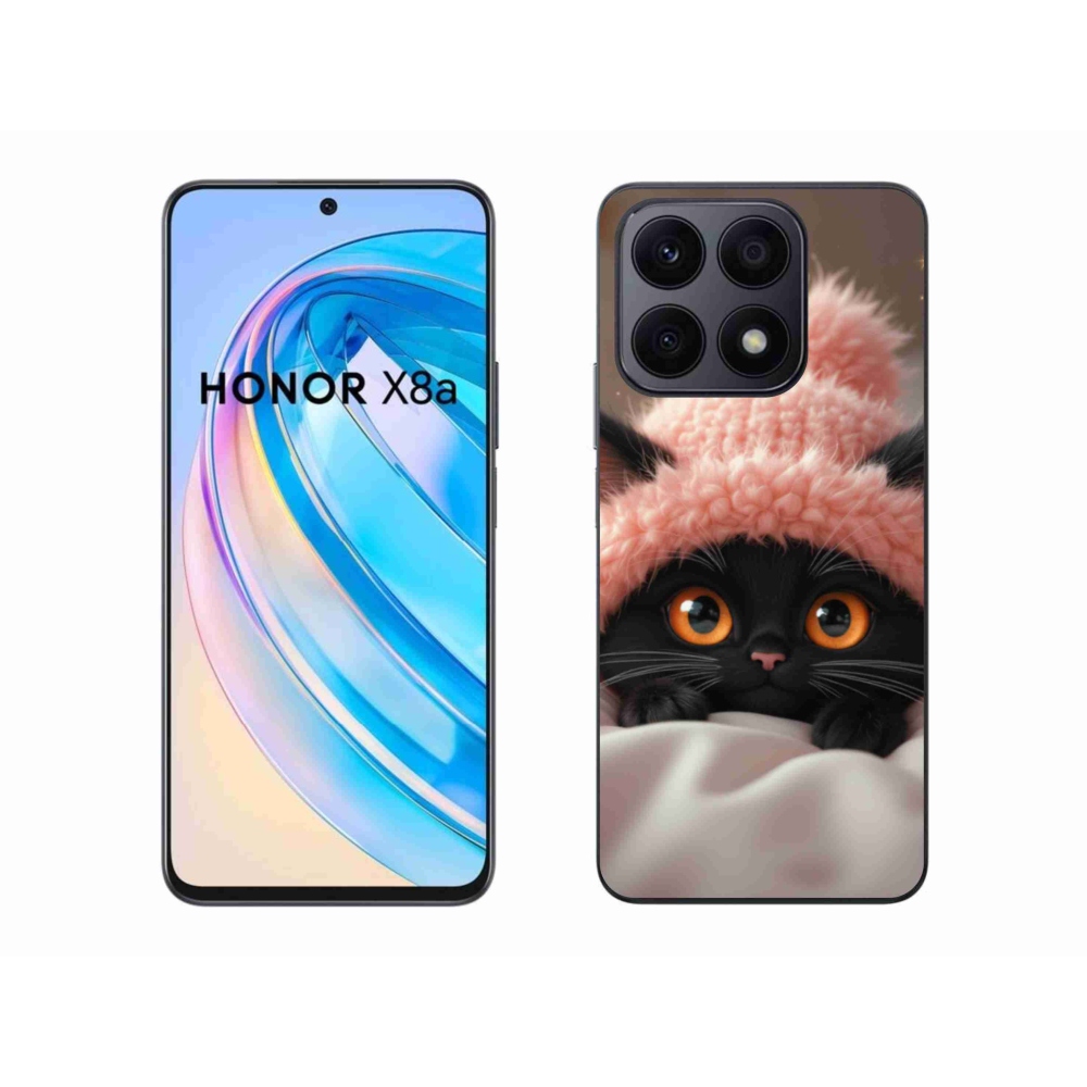 Gél borító mmCase a Honor X8a számára - aranyos cica 7
