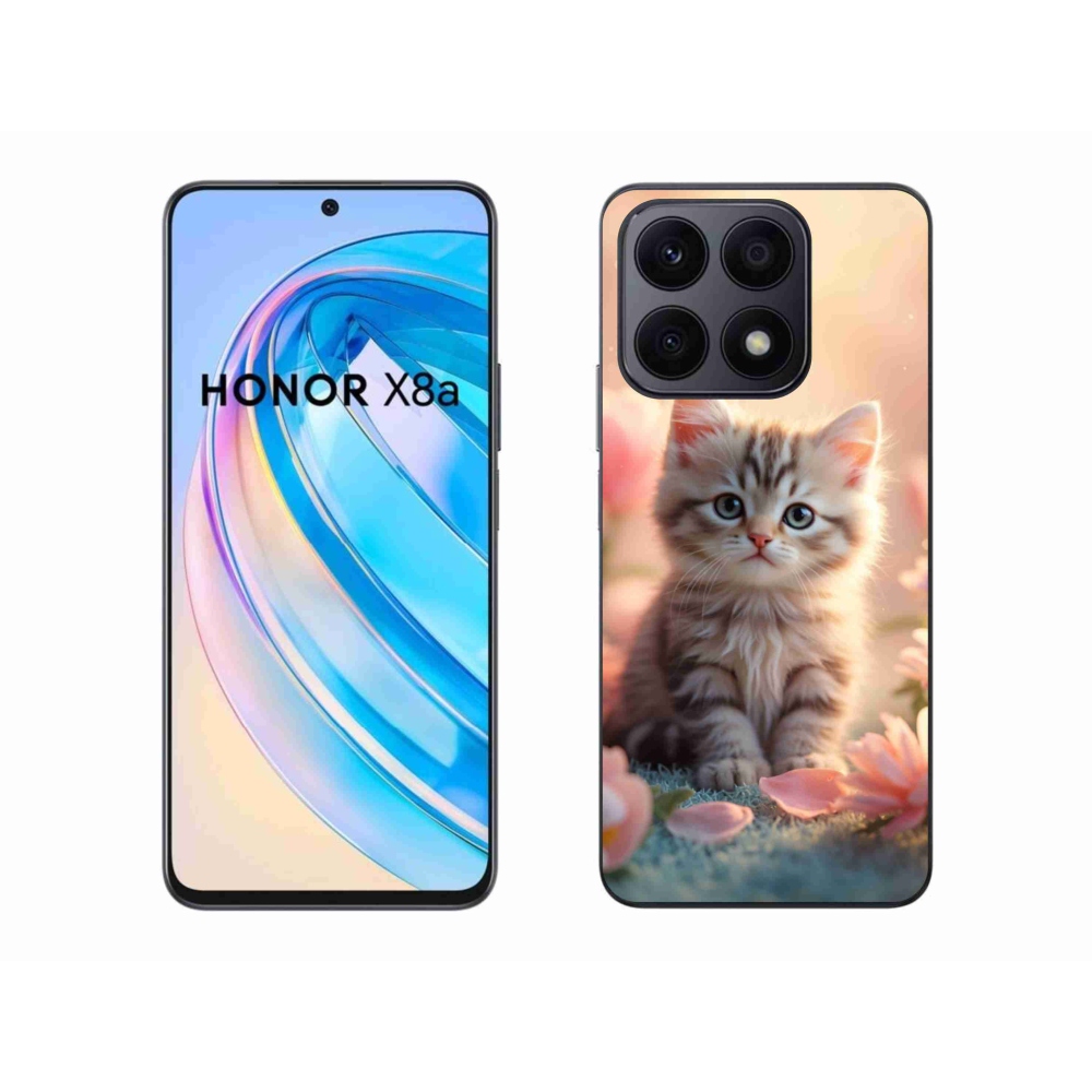 Gél borítás mmCase a Honor X8a számára - aranyos cica 8
