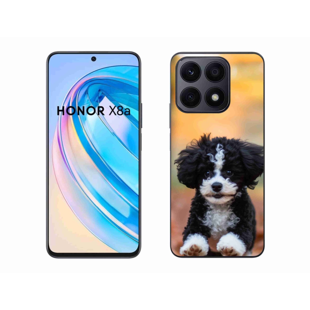 Gél borítás mmCase a Honor X8a számára - aranyos kiskutya 2