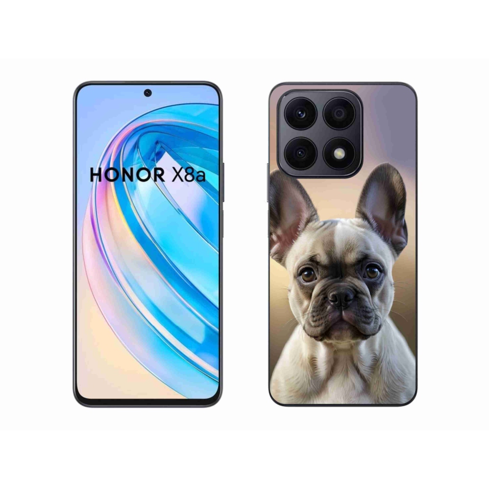 Gél borítás mmCase a Honor X8a számára - aranyos francia bulldog