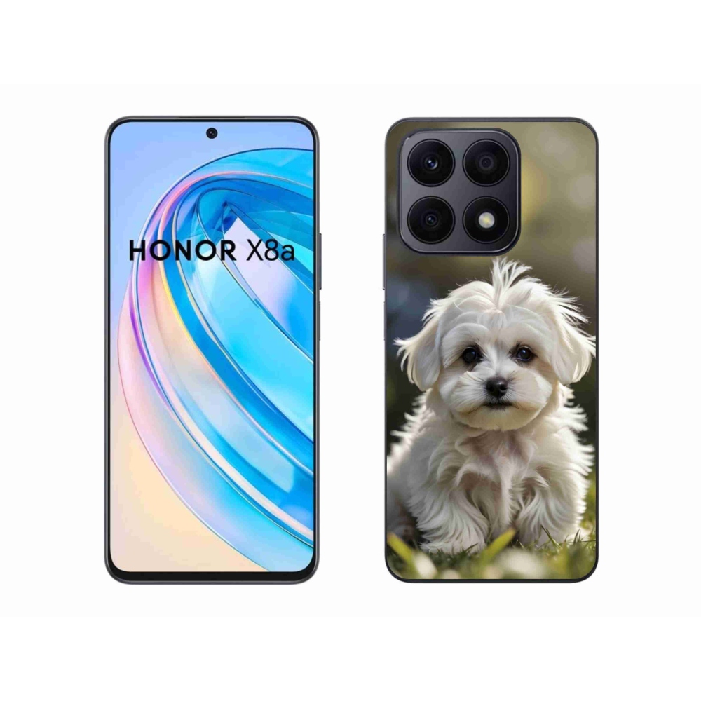 Gél borítás mmCase a Honor X8a számára - aranyos máltai kutya