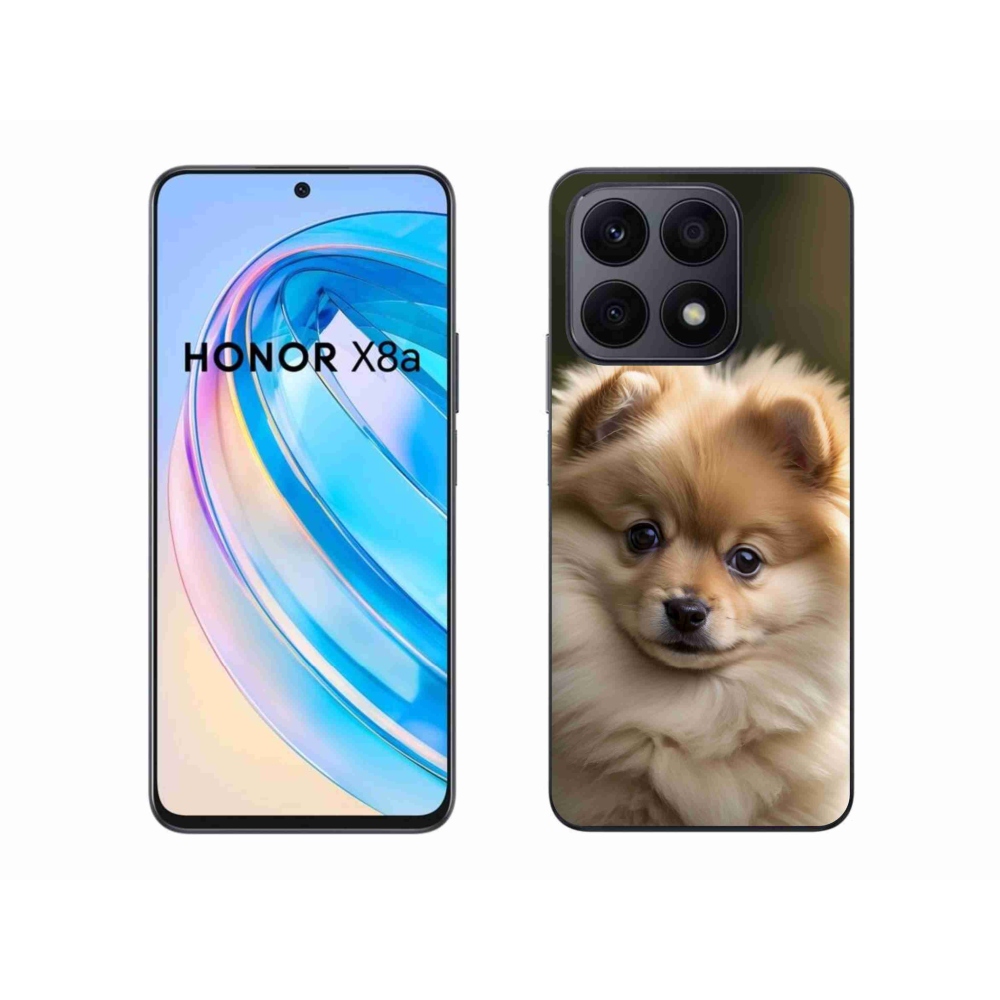 Gél borítás mmCase a Honor X8a számára - aranyos pomerániai 2