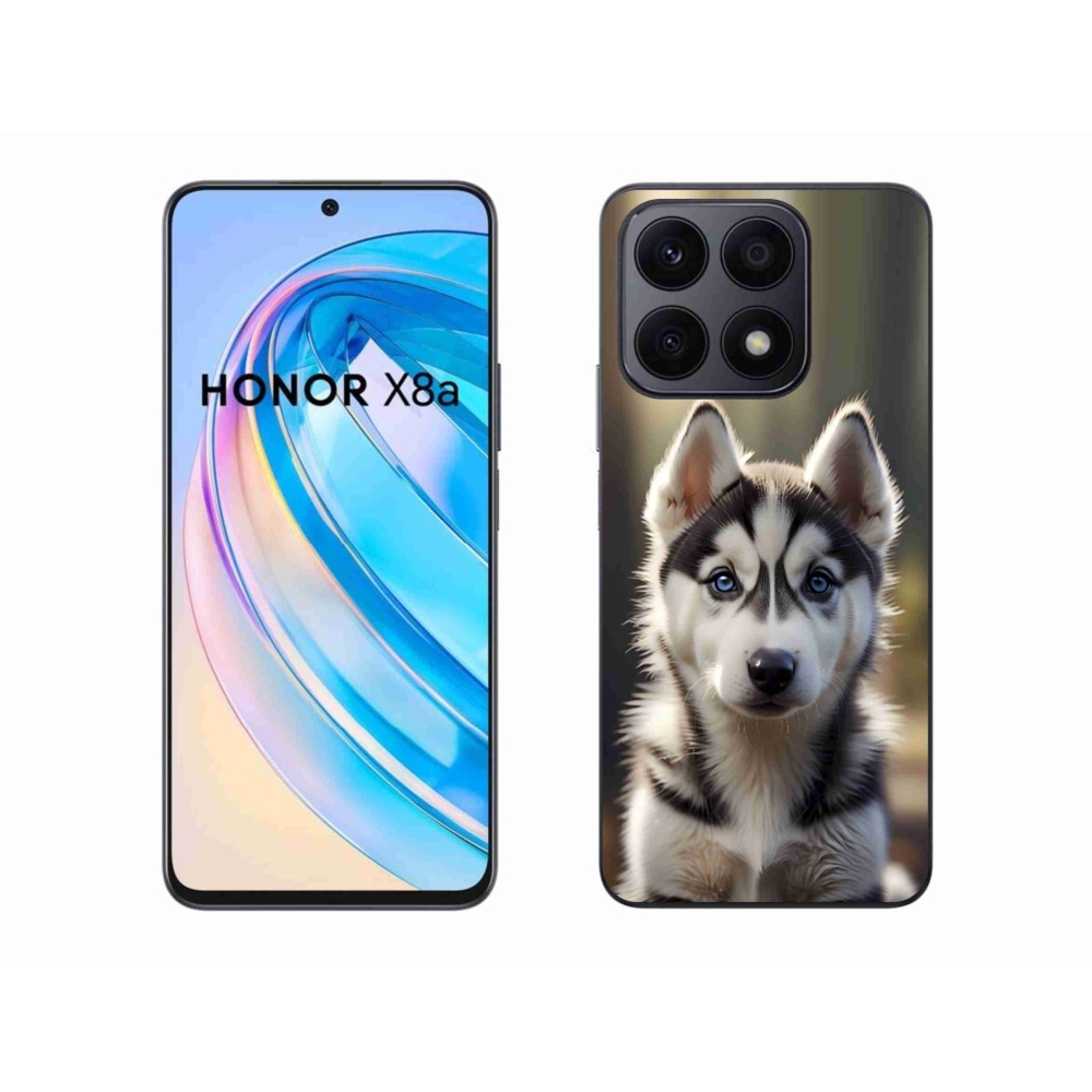 Gél borítás mmCase a Honor X8a számára - aranyos szibériai husky