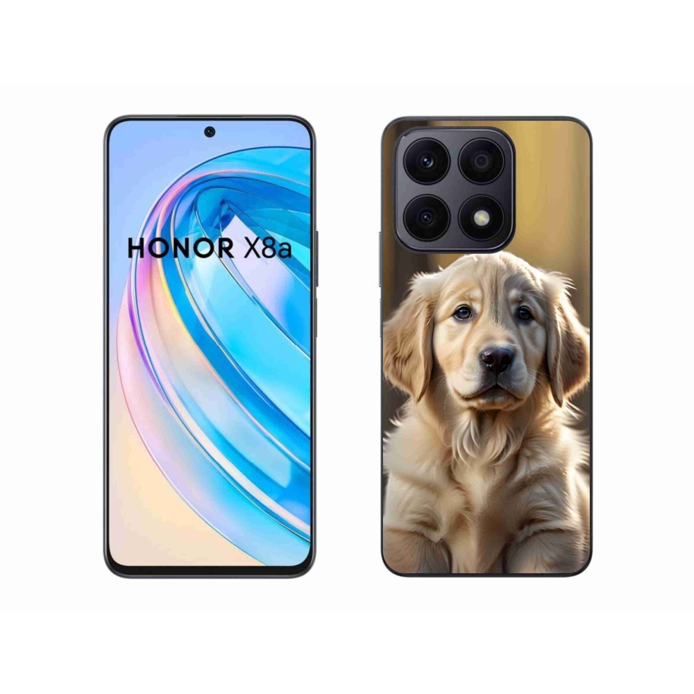 Gél borítás mmCase a Honor X8a számára - aranyos arany retriever
