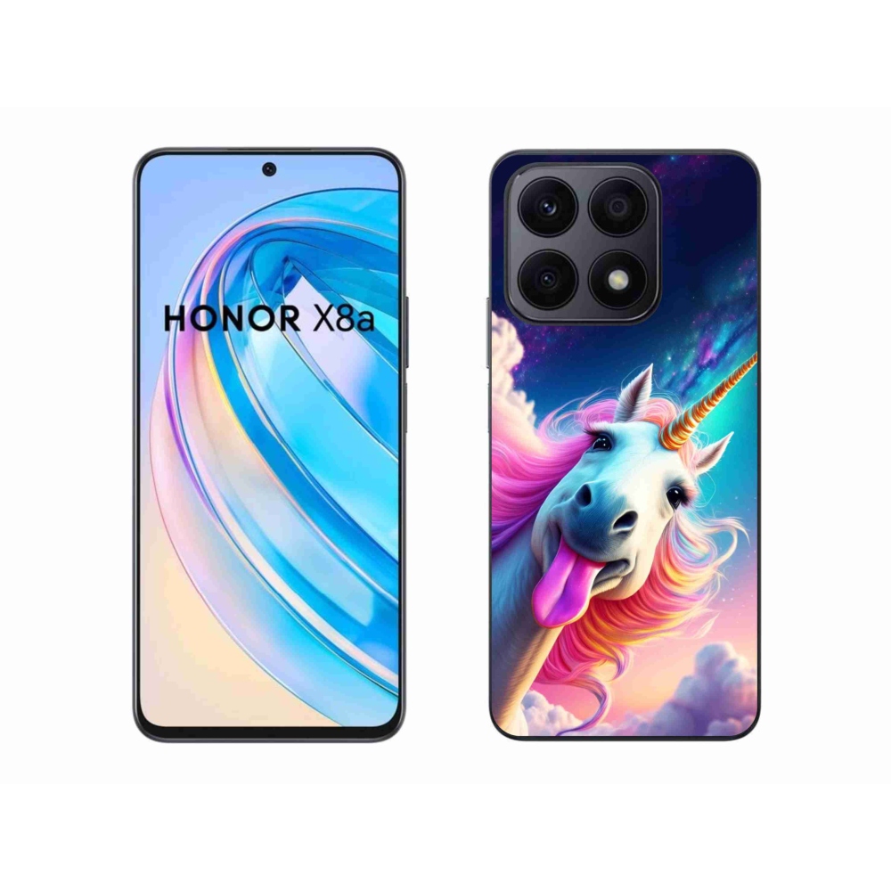 Gél borítás mmCase a Honor X8a számára - őrült egyszarvú