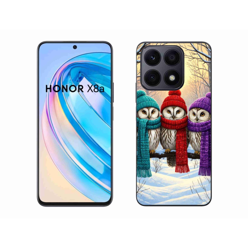 Zselés borítás mmCase a Honor X8a készülékhez - bagolybarátok
