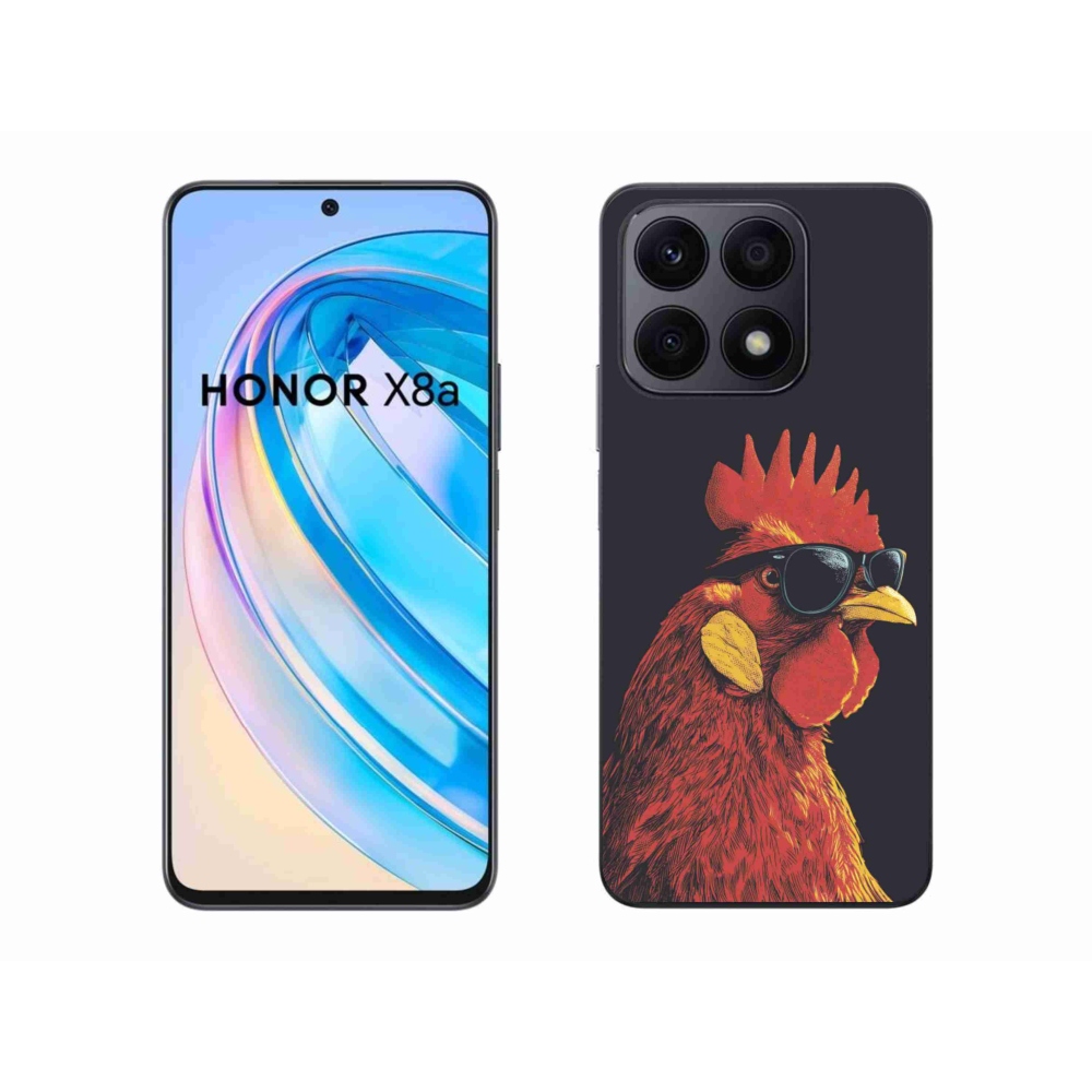 Gél borítás mmCase a Honor X8a számára - elegáns kakas