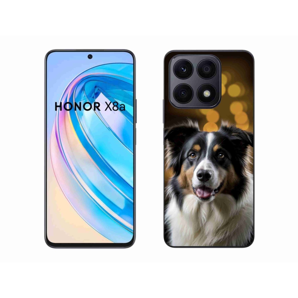 Zselés borítás mmCase a Honor X8a készülékhez - mosolygós ausztrál juhászkutya