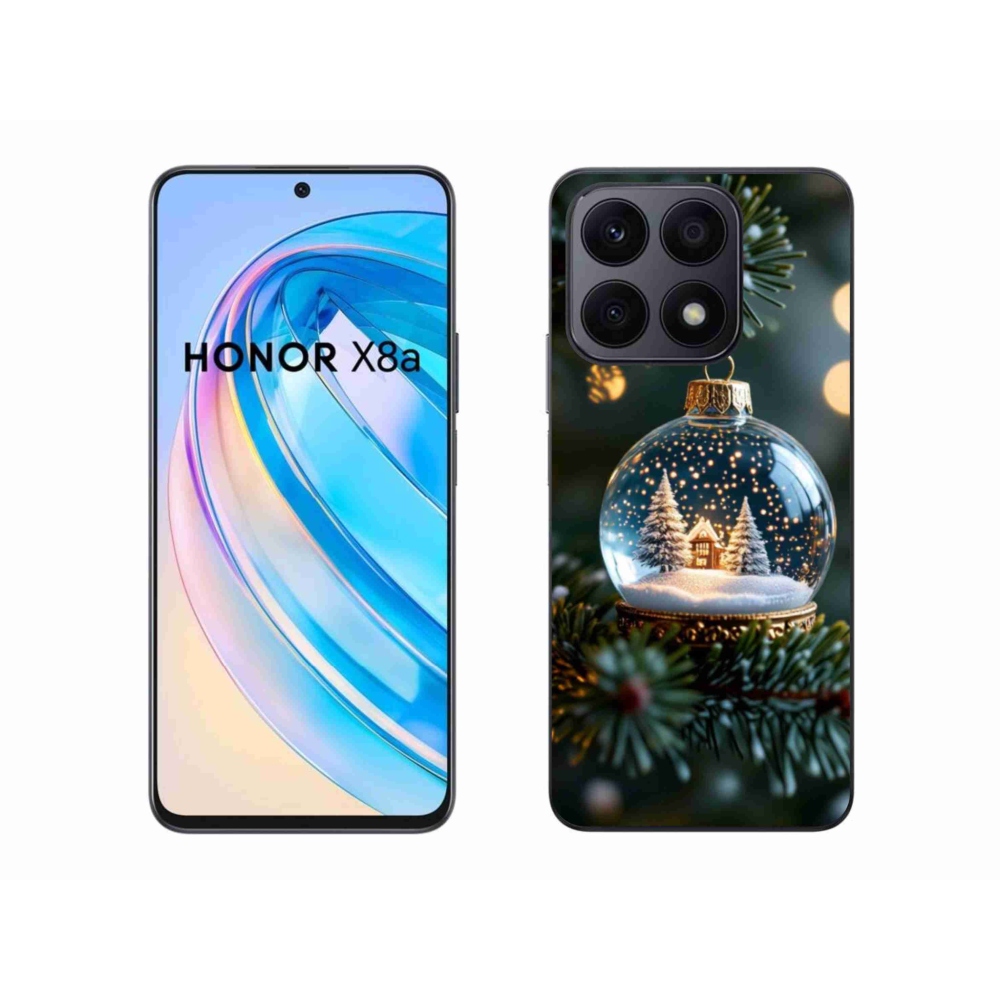 Gél borítás mmCase a Honor X8a számára - Karácsonyi gömbök 2