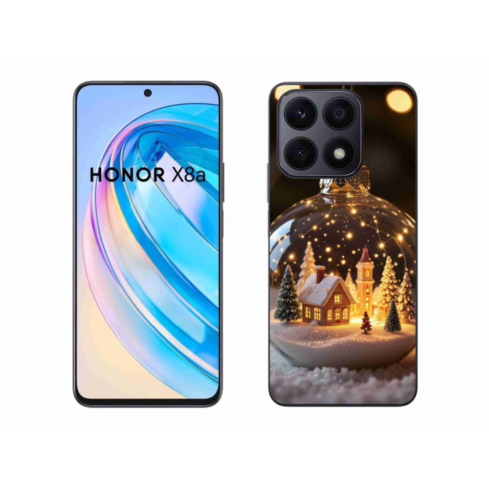 Gél borítás mmCase a Honor X8a számára - Karácsonyi golyók 3