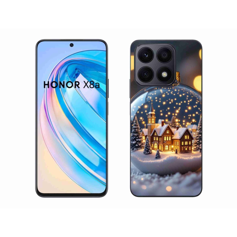 Gél borítás mmCase a Honor X8a számára - Karácsonyi golyók 4
