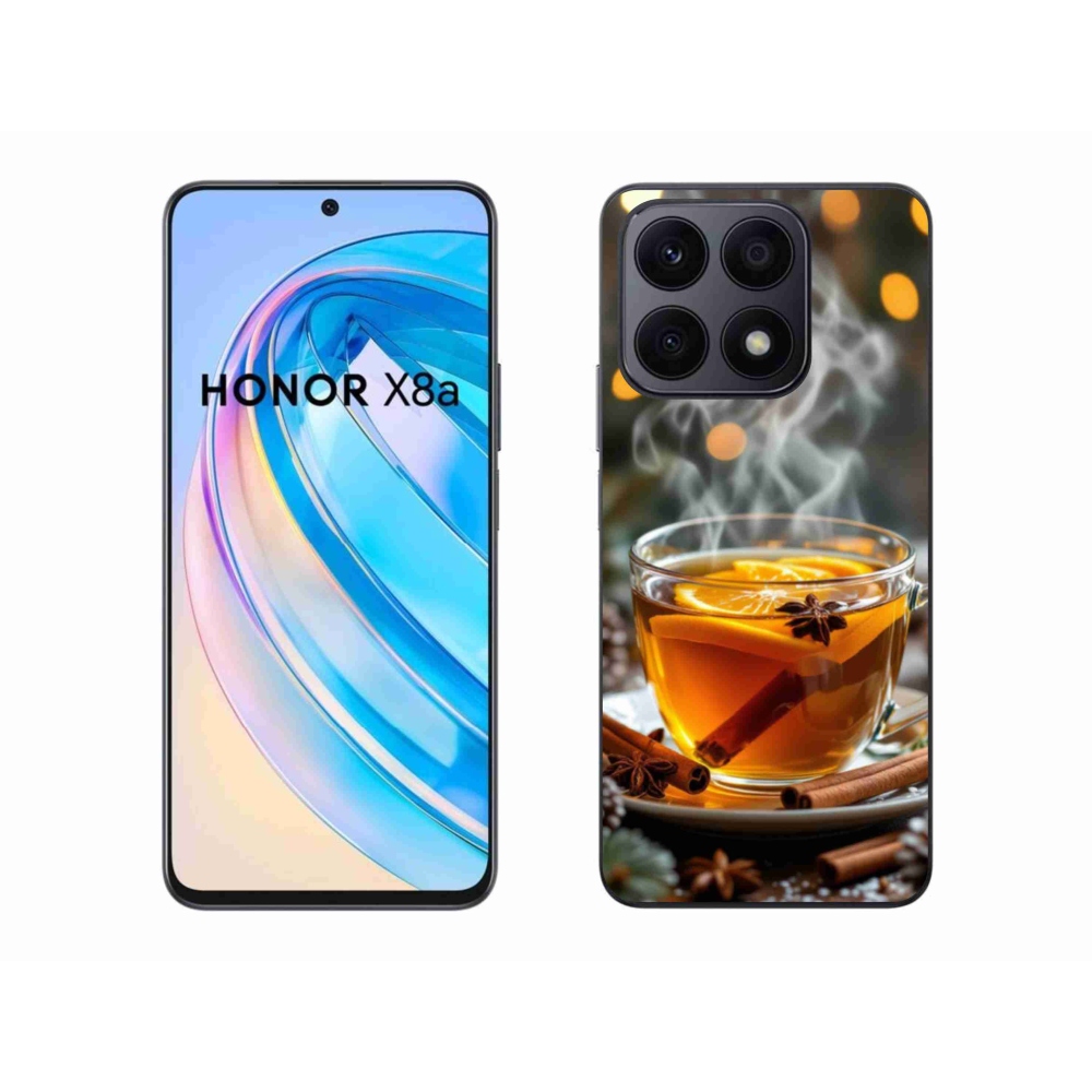 Gél borítás mmCase a Honor X8a számára - Karácsonyi lyukasztás