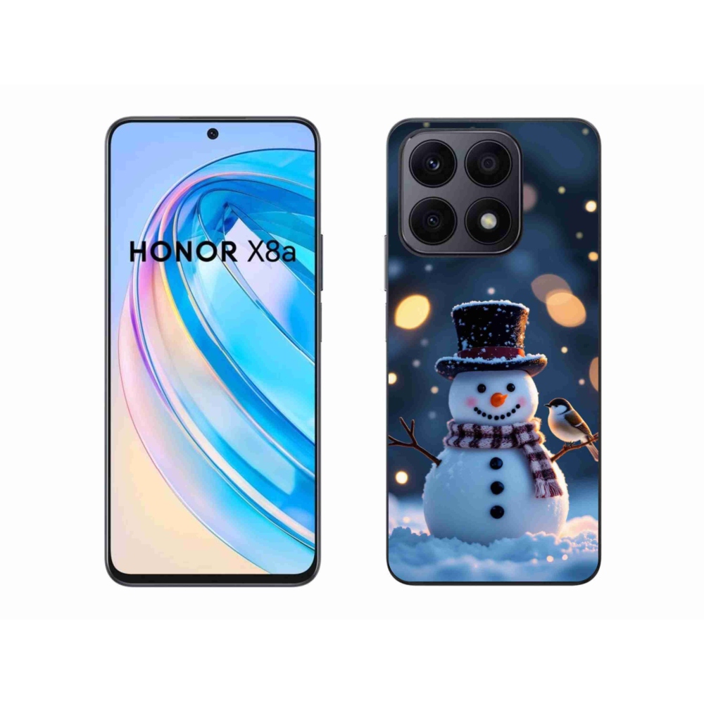 Zselés borítás mmCase a Honor X8a készülékhez - karácsonyi hóember