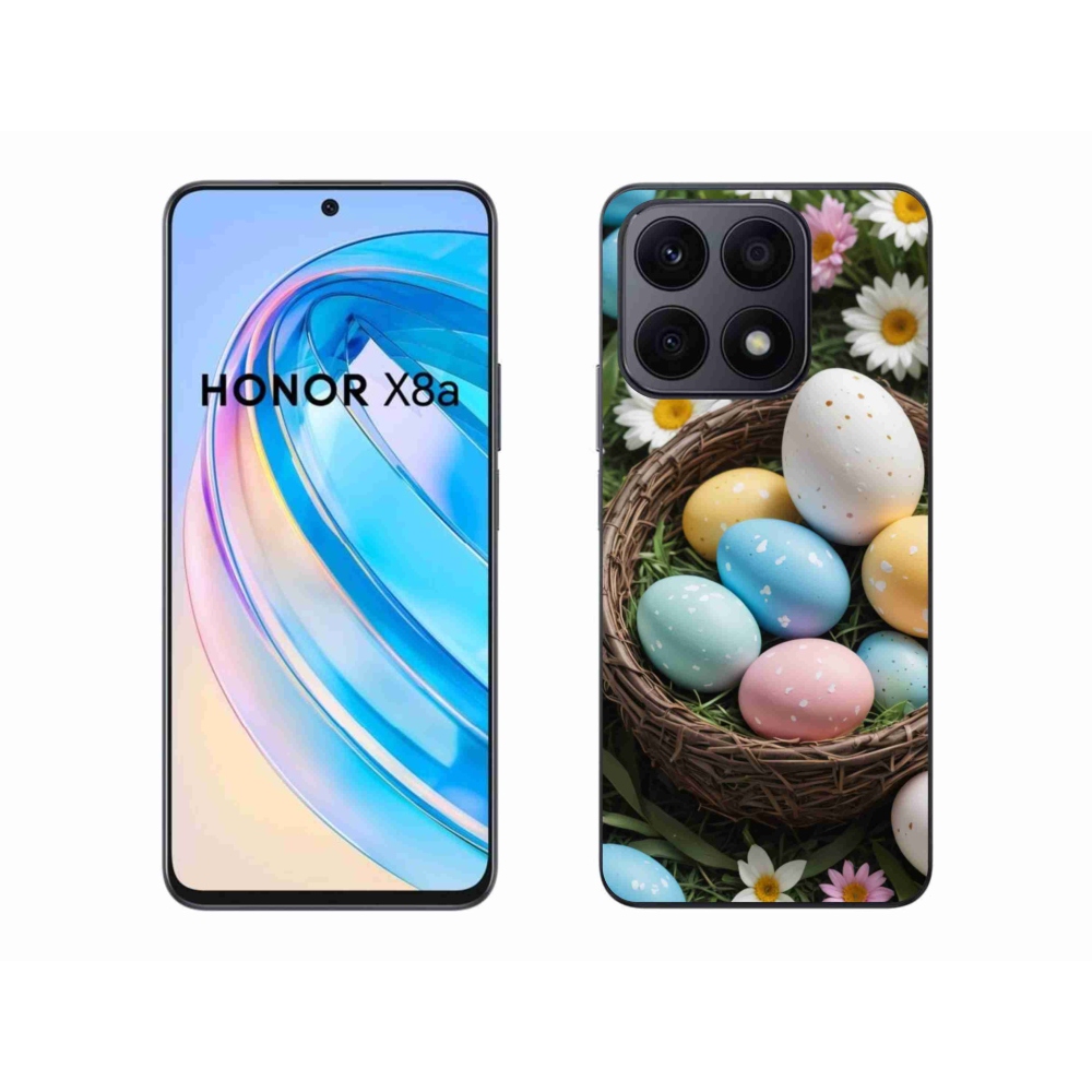 Zselés borítás mmCase a Honor X8a számára - Húsvéti tojások 2