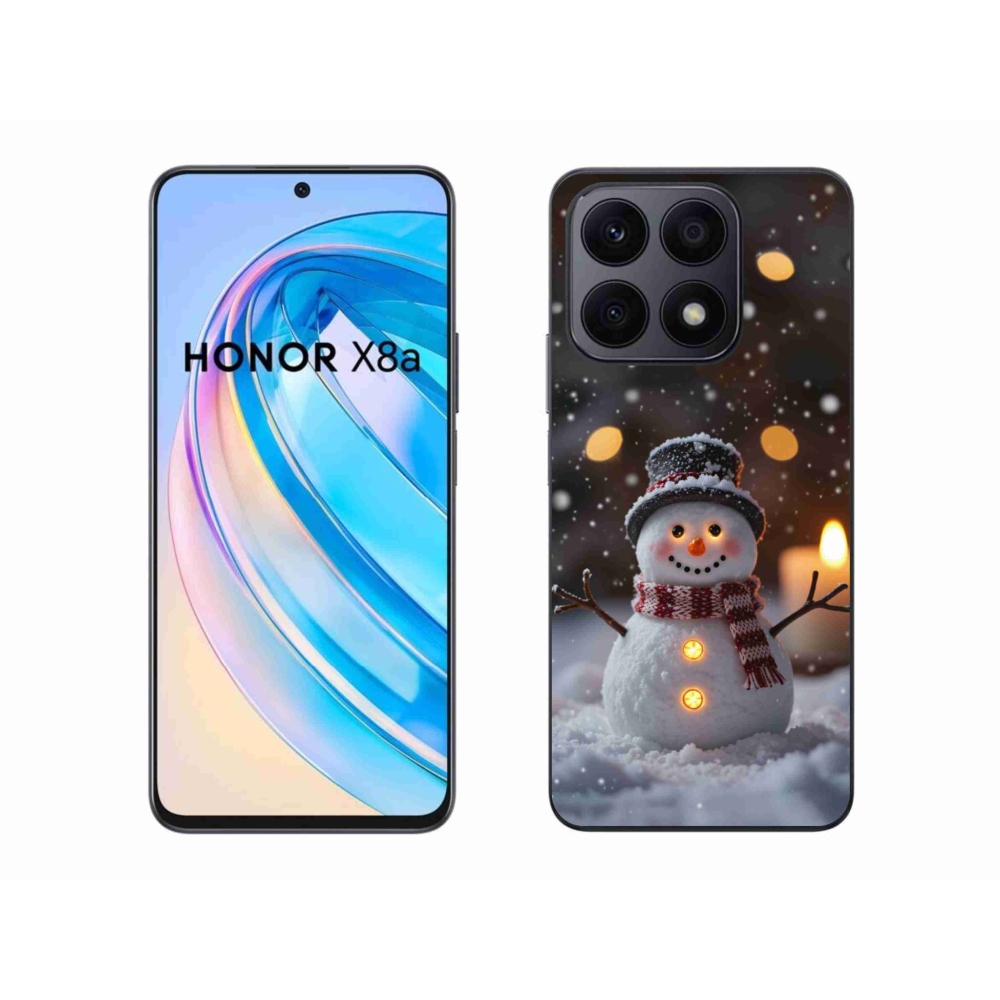 Gél borítás mmCase a Honor X8a készülékhez - boldog hóember