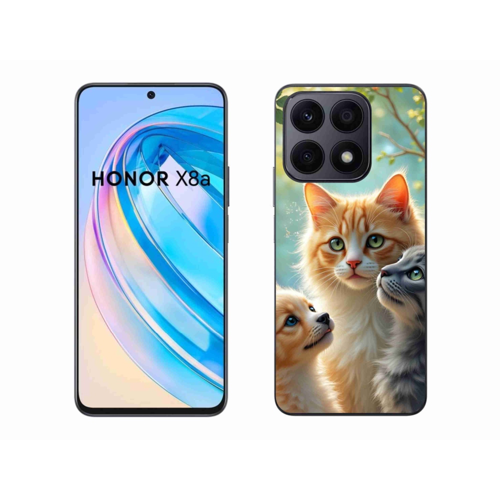 Zselés borítás mmCase a Honor X8a számára - állati barátság 2
