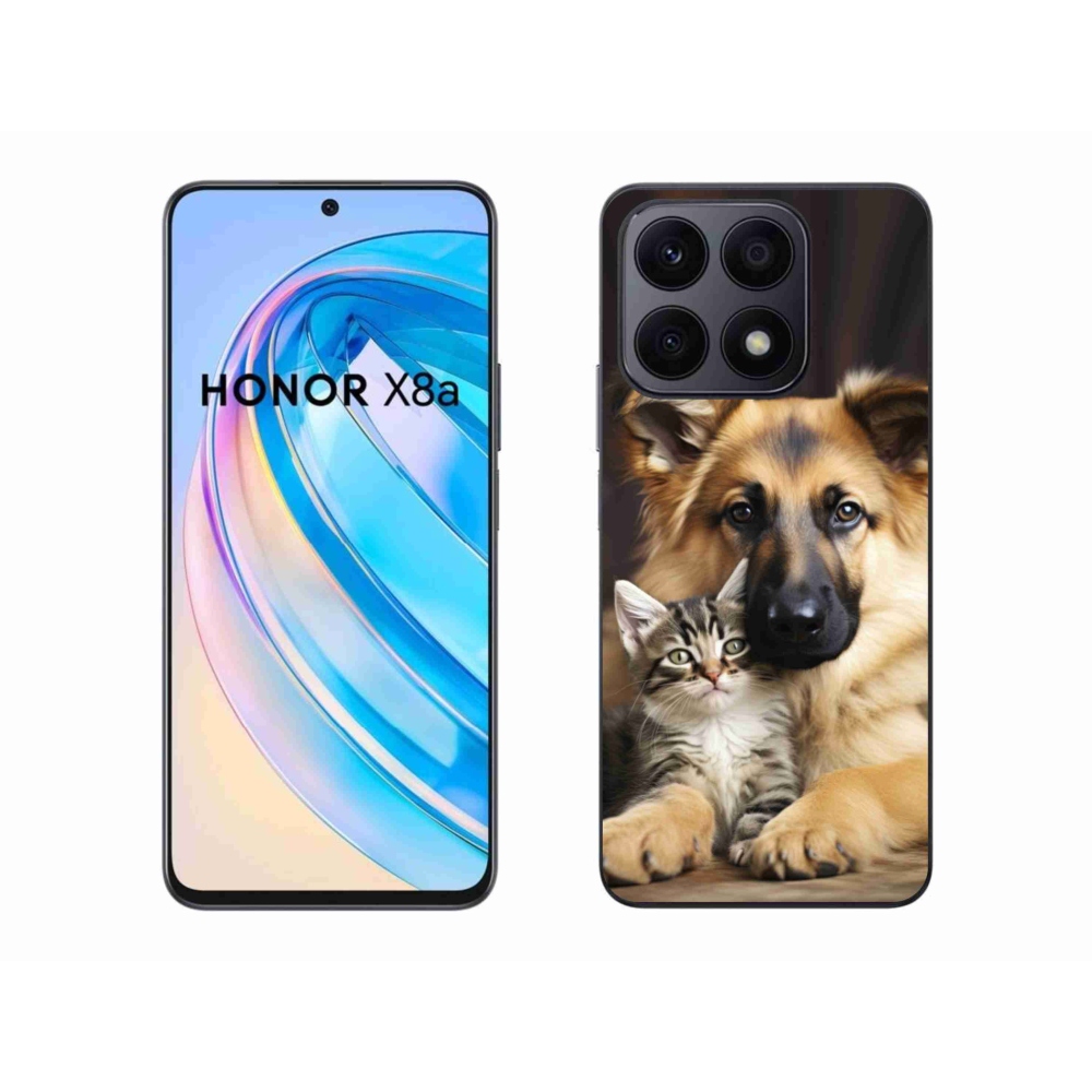 Zselés borítás mmCase a Honor X8a számára - állatbarátság