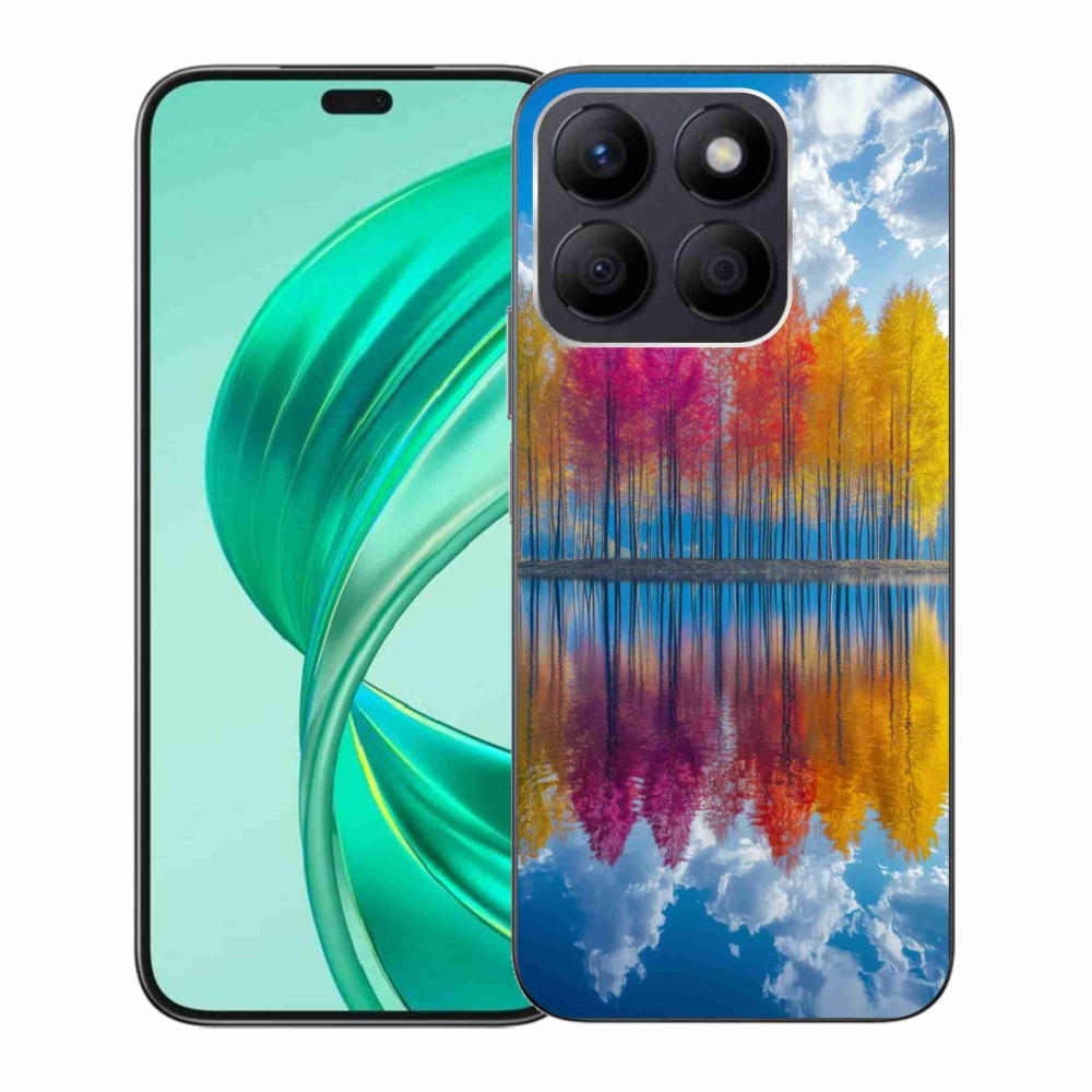 Zselés borítás mmCase a Honor X8b számára - színes fák