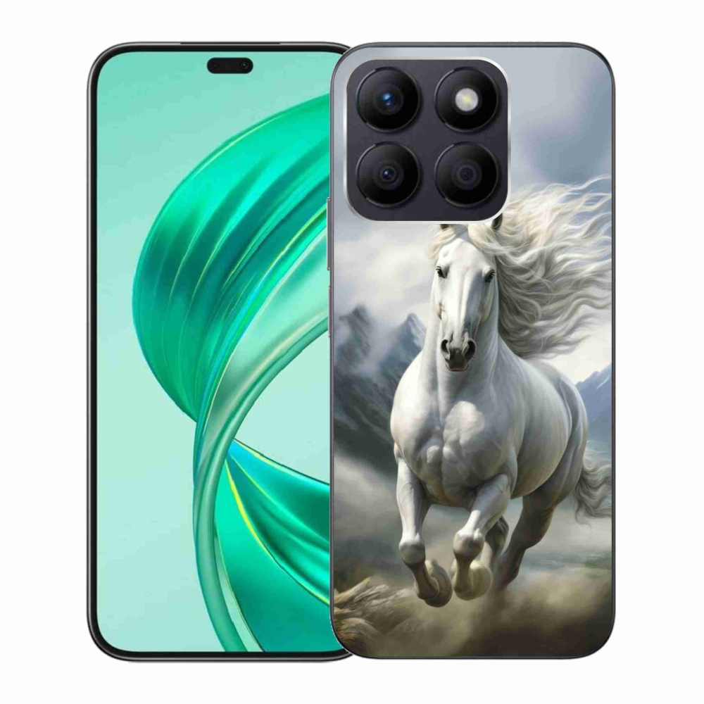 mmCase gél tok az Honor X8b-hez – futó fehér ló 3