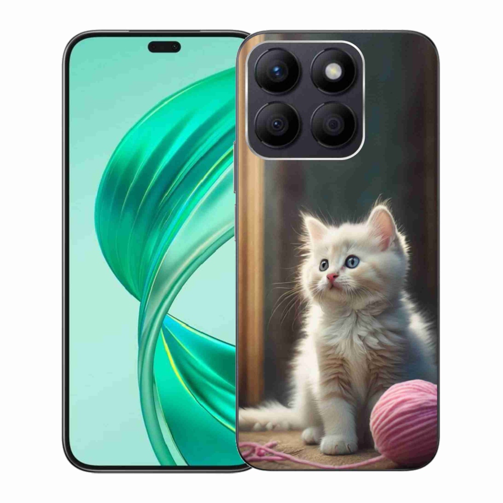 Zselés borítás mmCase a Honor X8b készülékhez - fehér cica 2