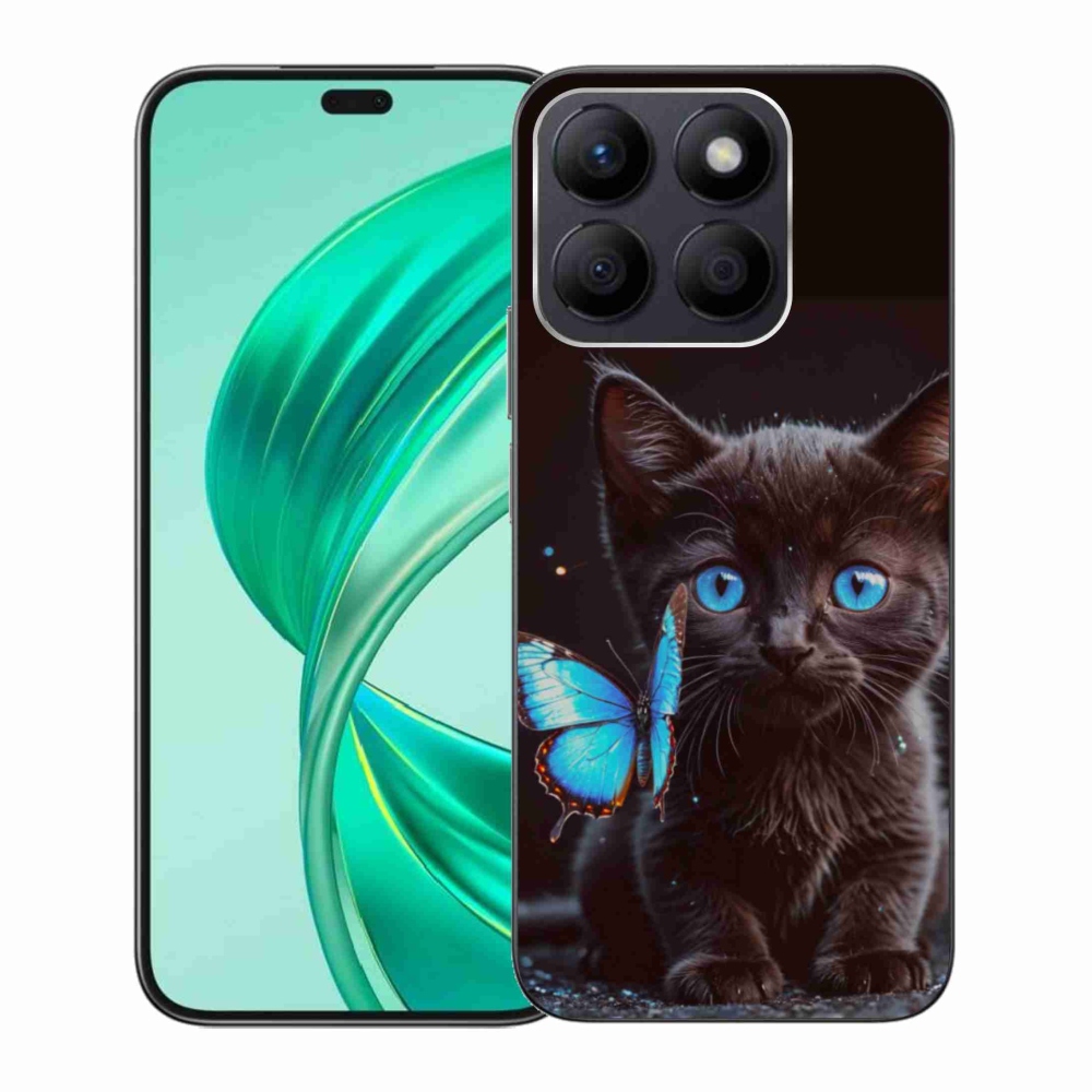 Zselés borítás mmCase a Honor X8b készülékhez - fekete cica 3