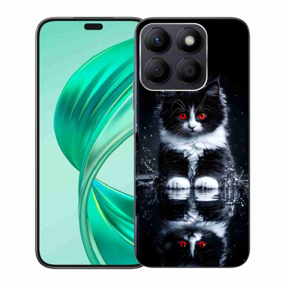 Zselés borítás mmCase a Honor X8b készülékhez - fekete-fehér cica