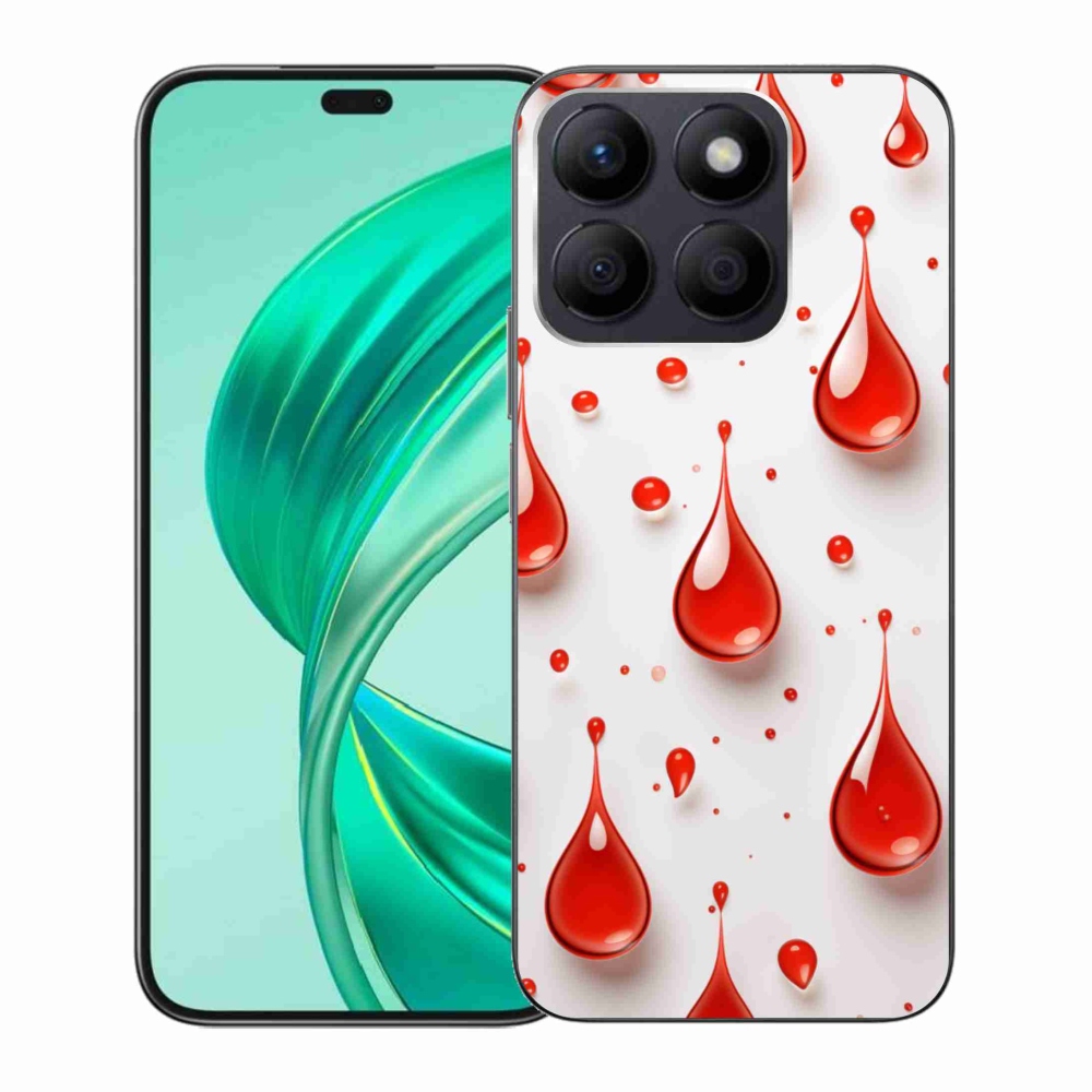 Zselés borítás mmCase a Honor X8b készülékhez - piros cseppek