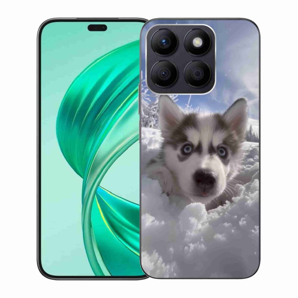 Zselés borítás mmCase a Honor X8b számára - husky a hóban