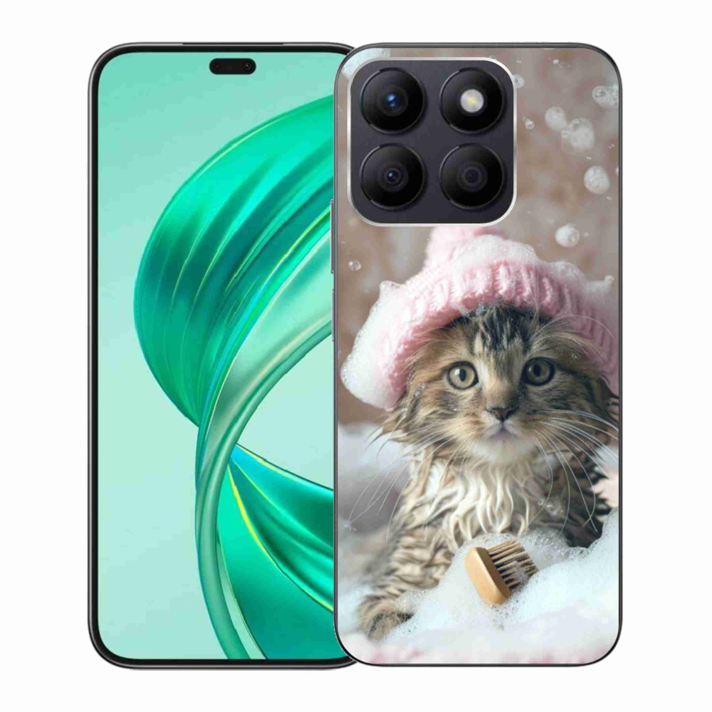 Zselés borítás mmCase a Honor X8b készülékhez - cica és fürdés