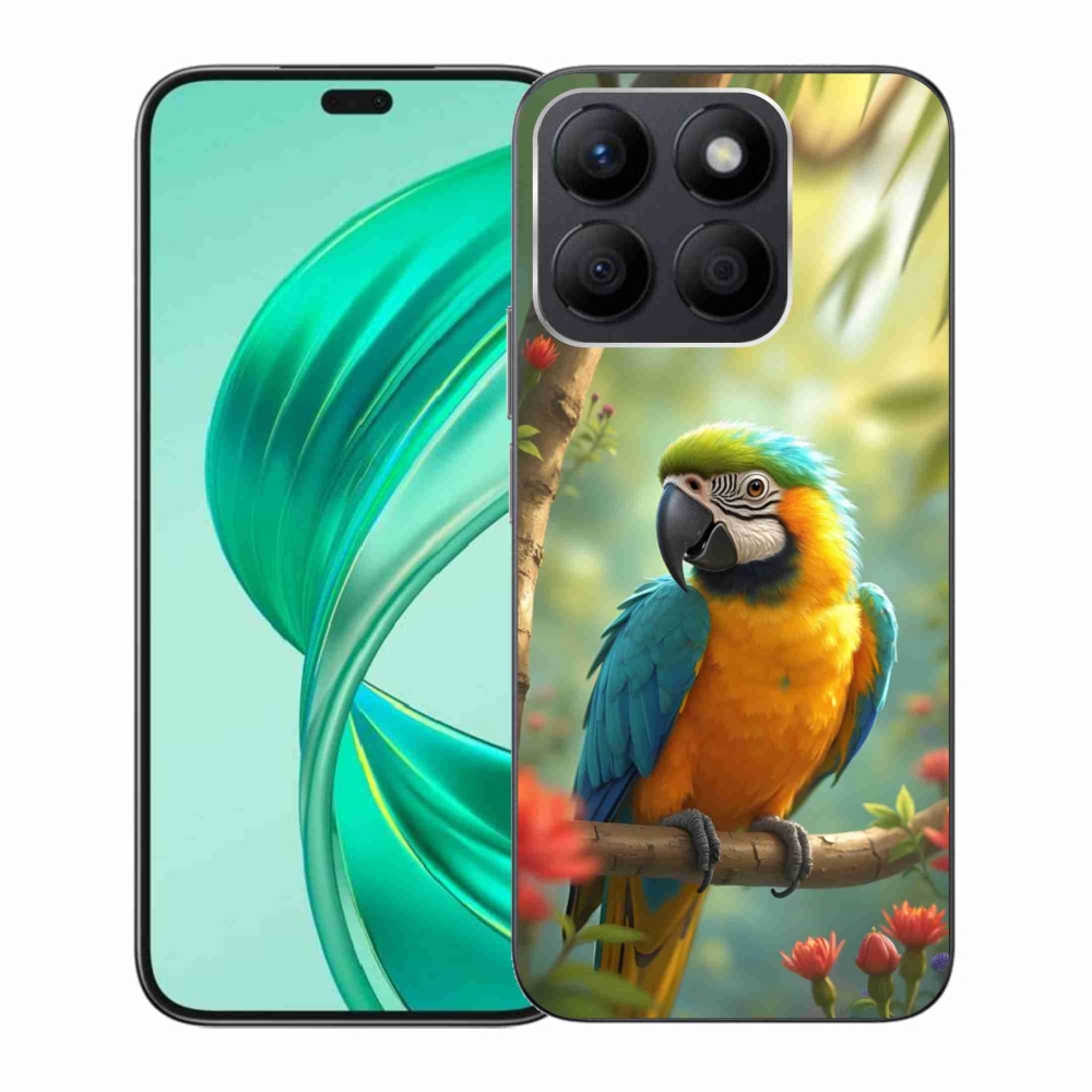 mmCase géltok az Honor X8b-hez – kék-sárga ara papagáj
