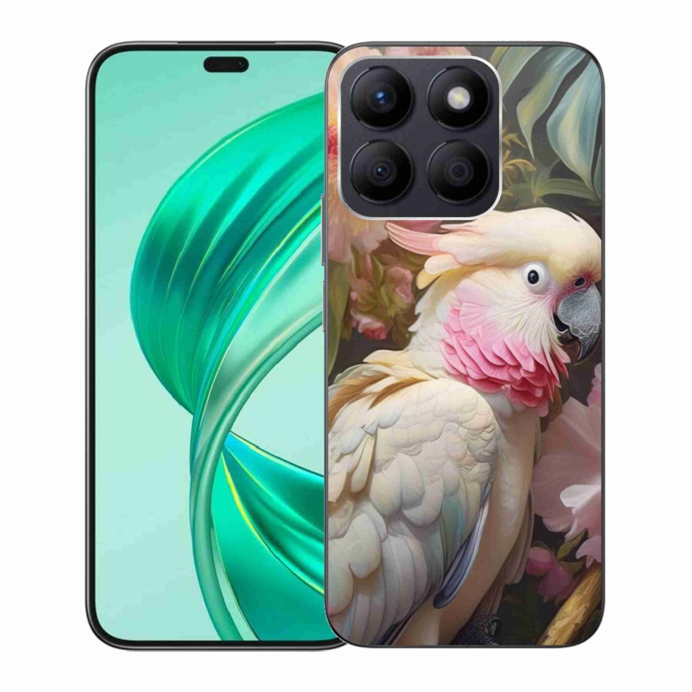 Zselés borítás mmCase a Honor X8b készülékhez - papagáj kakadu rózsaszín 2