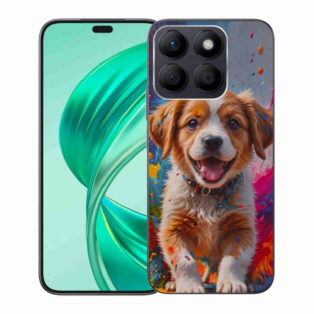 Gél borítás mmCase a Honor X8b számára - aranyos kiskutya 3