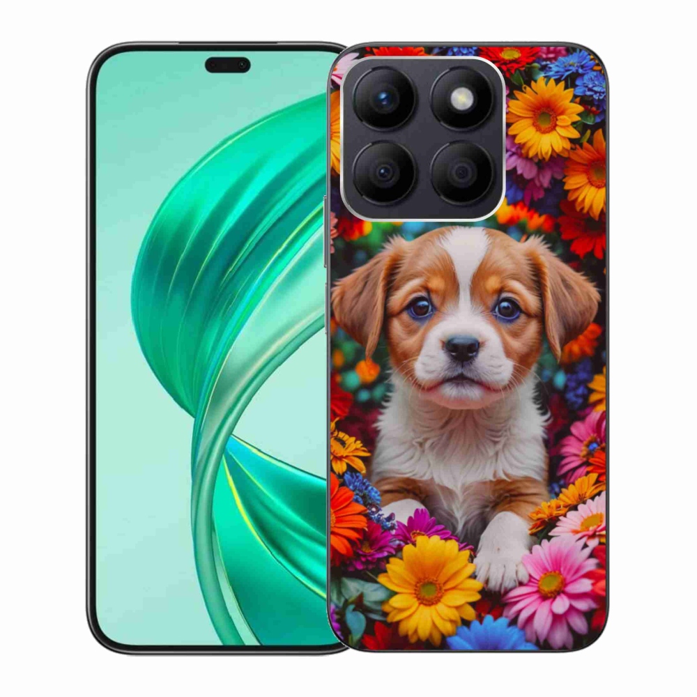 Gél borítás mmCase a Honor X8b számára - aranyos kiskutya